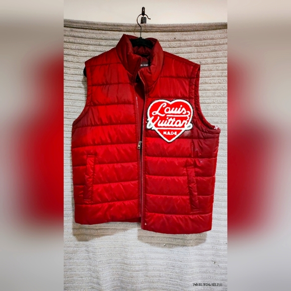 Louis Vuitton vest. Not heavy but perfect for tv shows where you looking good